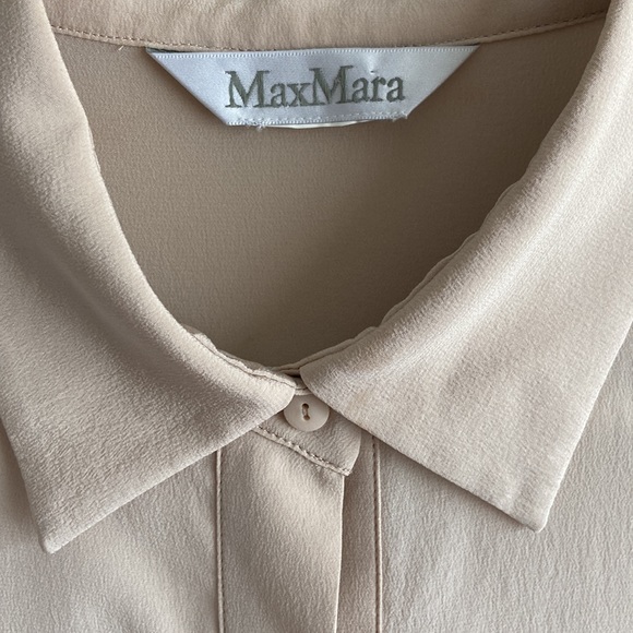 Max Mara beige silk blouse - Picture 2 of 5